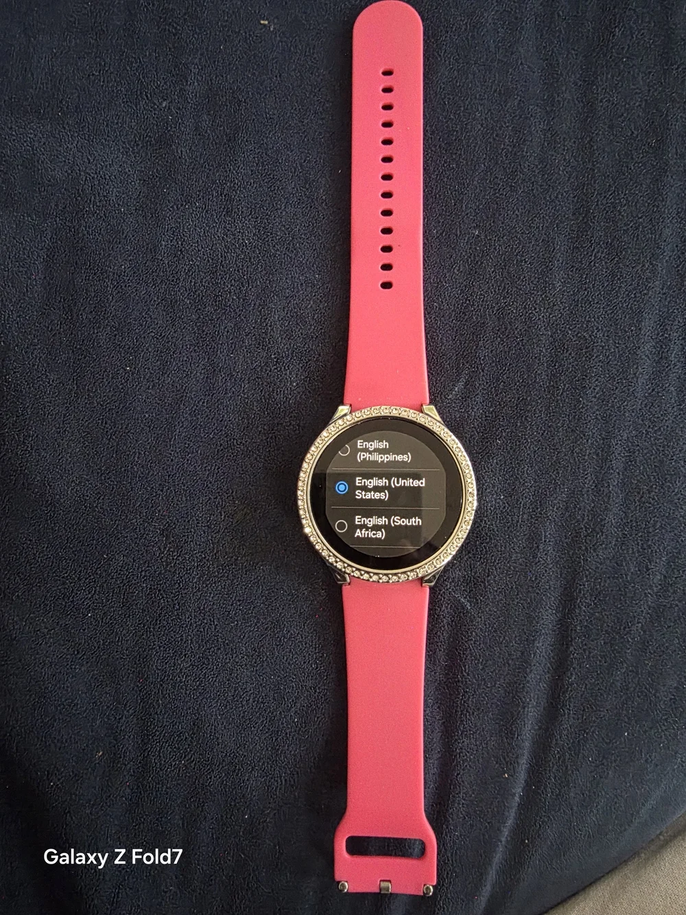 Samsung Galaxy Smartwatch with Pink Strap